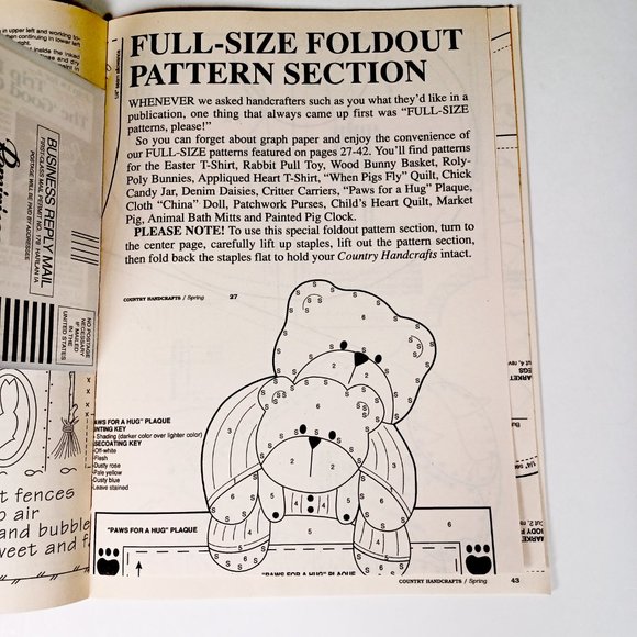 Country Handcrafts April May 1995 32 Various Craft Projects 68 Pages - Picture 8 of 8